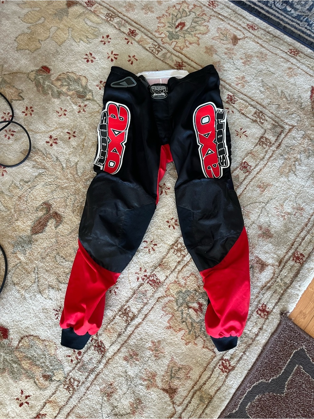 Men’s Black and Red MX motorcross Pants